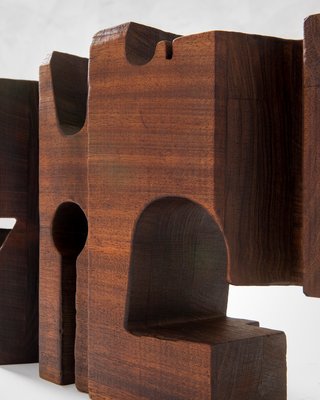 Wood Sculpture by Nerone Ceccarelli & Giancarlo Patuzzi for Gruppo NP2, 1960s-FWM-1179104