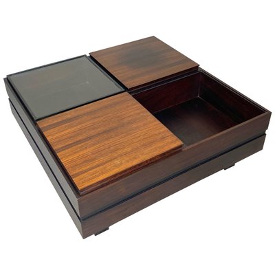 Wood Square Modular Coffee Table by Luigi Sormani, Italy, 1960s-LYQ-1171539