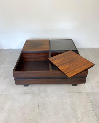 Wood Square Modular Coffee Table by Luigi Sormani, Italy, 1960s-LYQ-1171539