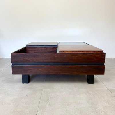 Wood Square Modular Coffee Table by Luigi Sormani, Italy, 1960s-LYQ-1171539