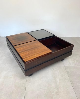 Wood Square Modular Coffee Table by Luigi Sormani, Italy, 1960s-LYQ-1171539