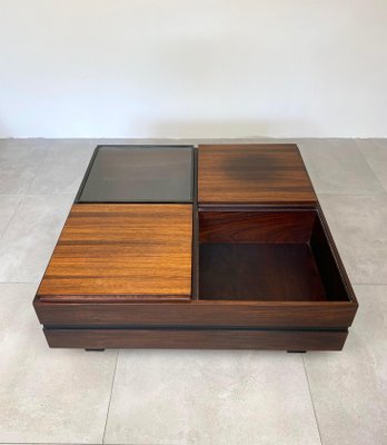 Wood Square Modular Coffee Table by Luigi Sormani, Italy, 1960s-LYQ-1171539