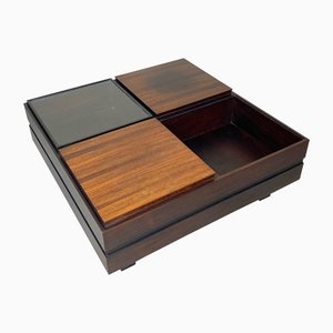 Wood Square Modular Coffee Table by Luigi Sormani, Italy, 1960s-LYQ-1171539