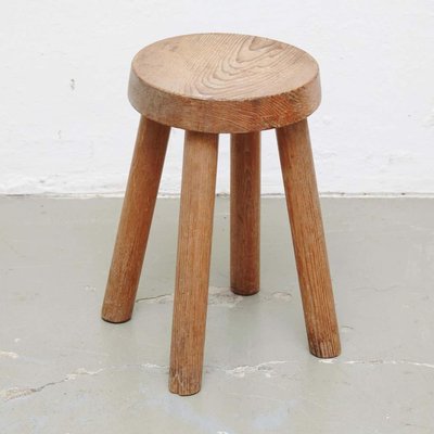 Wood Stool attributed to Charlotte Perriand for Les Arcs, 1960s-WM-1407014