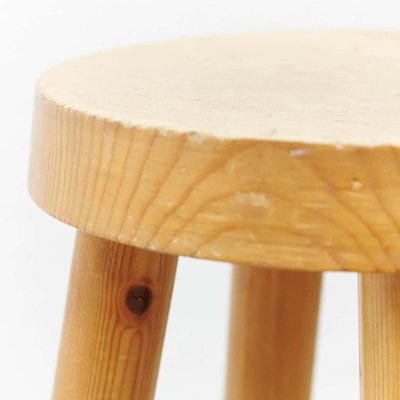 Wood Stool by Charlotte Perriand for Les Arcs, 1960s-WM-1310584