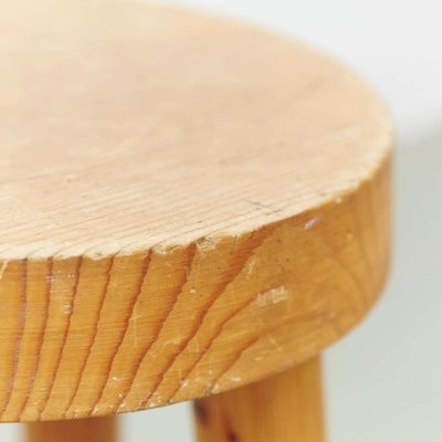 Wood Stool by Charlotte Perriand for Les Arcs, 1960s-WM-1310584