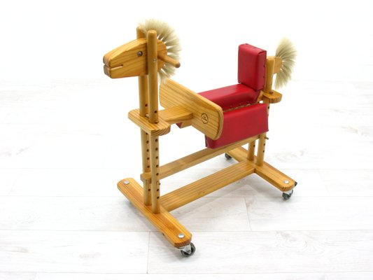 Wooden Adjustable Horse, 1980s-WVA-1148601