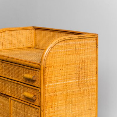 Wooden and Bamboo Entrance Furniture, 1970s-ZLY-1713120