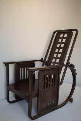 Wooden Armchair in the Style of Josef Hoffmann Sitzmaschine-AOI-1106656