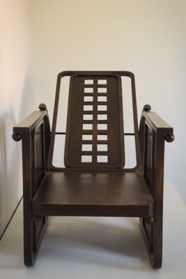 Wooden Armchair in the Style of Josef Hoffmann Sitzmaschine-AOI-1106656