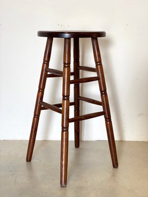 Wooden Bar Stools, 1980s, Set of 2-NPC-1180524