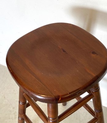 Wooden Bar Stools, 1980s, Set of 2-NPC-1180524