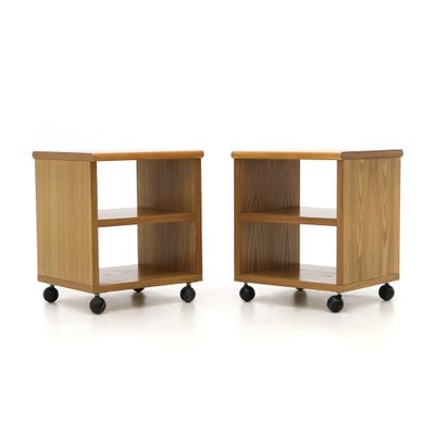 Wooden Bedside Tables, 1970s, Set of 2-EZ-1185011