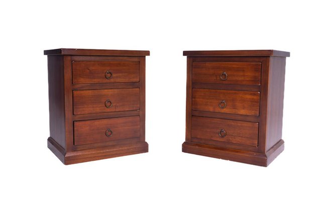 Wooden Bedside Tables, 1980s, Set of 2-SRP-1773860