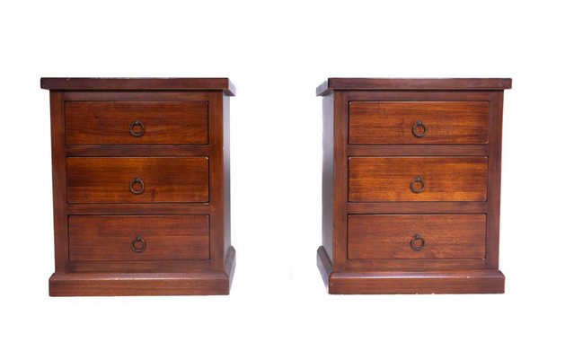 Wooden Bedside Tables, 1980s, Set of 2-SRP-1773860