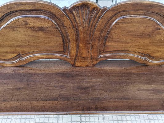 Wooden Bench with Lion Paws in Solid Wood, Italy, 1950s-RAQ-1048260