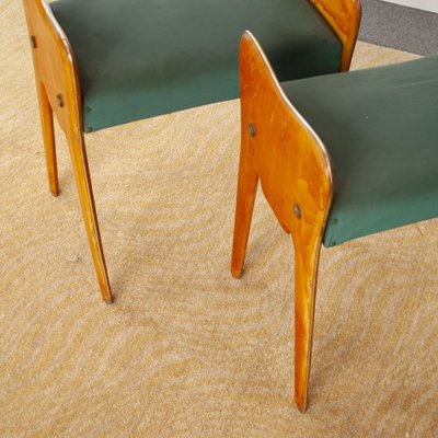 Wooden Benches in the Style of Ico Parisi, 1950s, Set of 2-JQO-1305155