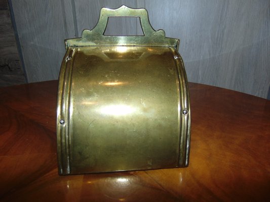 Wooden & Brass Spice Shelf, 1970s-CAQ-591131