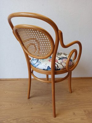 Wooden Chair and Stool, 1950, Set of 2-ZEF-1723832