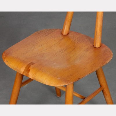 Wooden Chair by Ton, 1960s-DAD-1768087