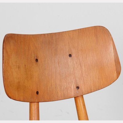 Wooden Chair by Ton, 1960s-DAD-1768087