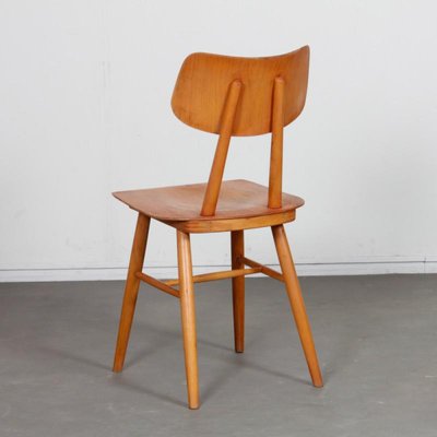 Wooden Chair by Ton, 1960s-DAD-1768087