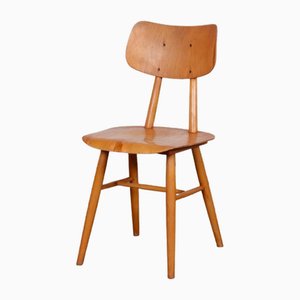 Wooden Chair by Ton, 1960s-DAD-1768087