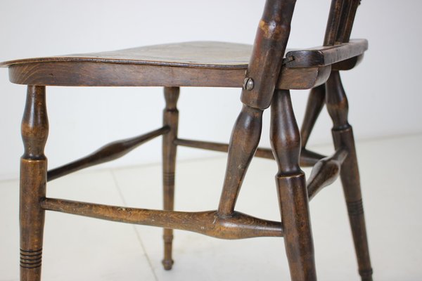 Wooden Chair, Czechoslovakia, 1910s-TZ-1166608