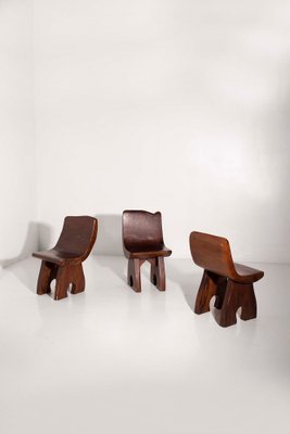 Wooden Chairs Attributed to Jose Zanine Caldas, 1950s, set of 3-IEW-1797511