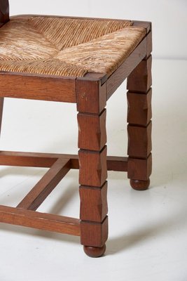 Wooden Chairs by Jacques Matteau, France, 1930s, Set of 6-SFD-631547