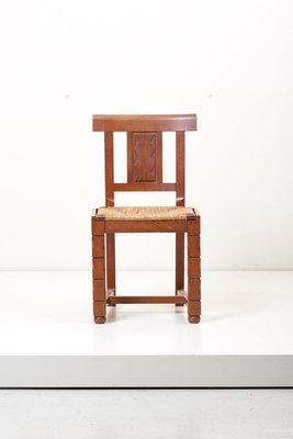 Wooden Chairs by Jacques Matteau, France, 1930s, Set of 6-SFD-631547