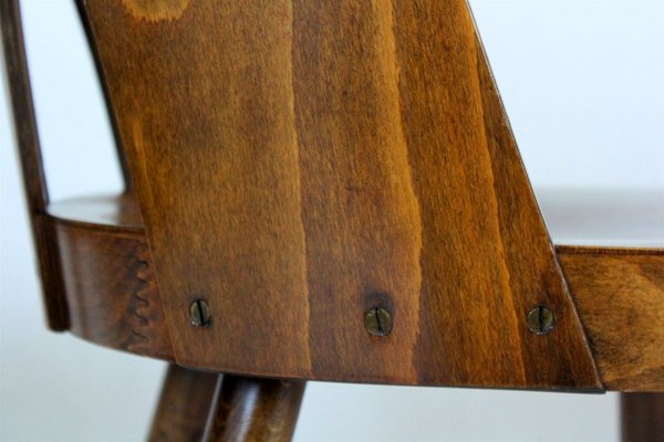 Wooden Chairs by Oswald Haerdtl for TON, 1950s, Set of 4-WVS-902616