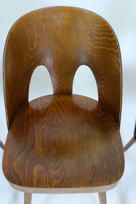 Wooden Chairs by Oswald Haerdtl for TON, 1950s, Set of 4-WVS-902616