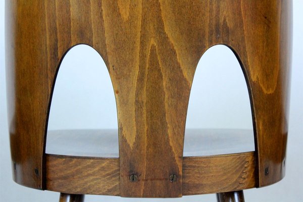 Wooden Chairs by Oswald Haerdtl for TON, 1950s, Set of 4-WVS-902616