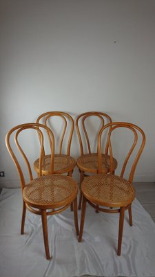 Wooden Chairs from ZPM Radomsko Poland, Set of 4-AJN-1444829