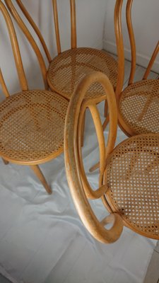 Wooden Chairs from ZPM Radomsko Poland, Set of 4-AJN-1444829