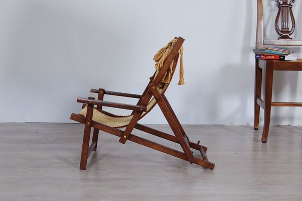 Wooden Children's Deck Chair, 1940s-XSG-695973