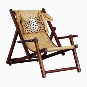 Wooden Children's Deck Chair, 1940s-XSG-695973