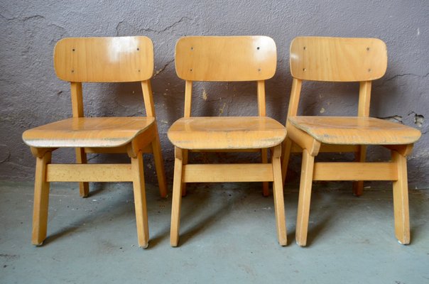 Wooden Childrens Chair, 1960s-AIU-625312