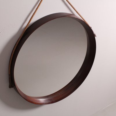 Wooden Circular Mirrors, Set of 2-VJY-1732050