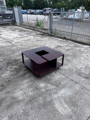 Wooden Coffee Table with Drink Holder, 1970s-GTS-1770447