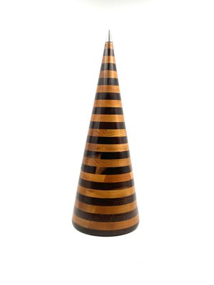 Wooden Cone Sculpture from Salmistraro Italy, 1970s-TXN-1420400