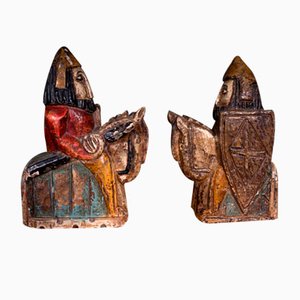 Wooden Crusader Knight Statuettes-SRP-1732817