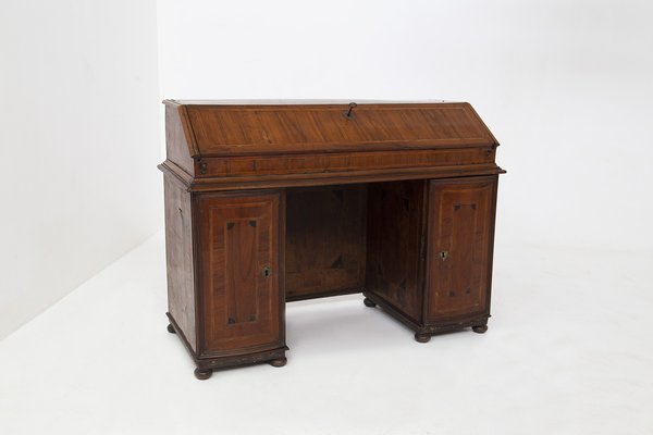 Wooden Desk with Drawers, 1890s-RCE-1407226