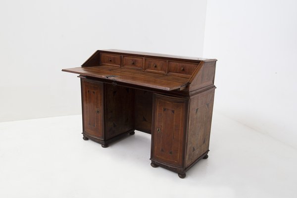 Wooden Desk with Drawers, 1890s-RCE-1407226