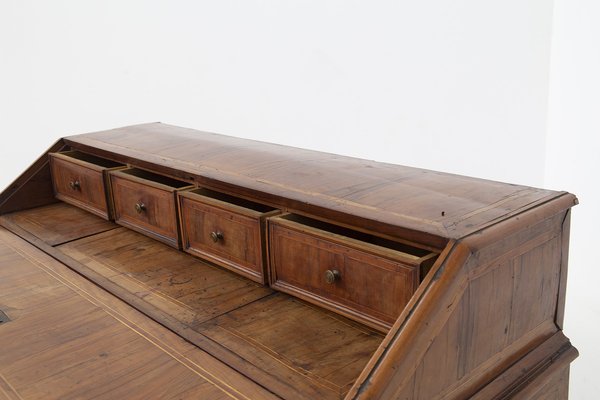 Wooden Desk with Drawers, 1890s-RCE-1407226