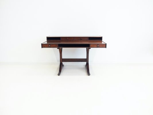 Wooden Desk with Storage Compartments by Gianfranco Frattini for Bernini, 1950s-ZYF-1399024