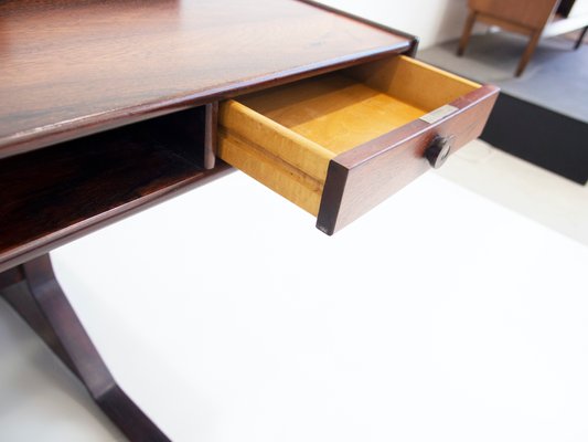 Wooden Desk with Storage Compartments by Gianfranco Frattini for Bernini, 1950s-ZYF-1399024