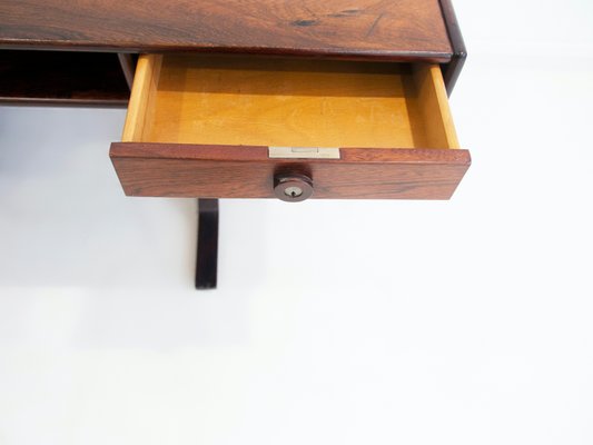 Wooden Desk with Storage Compartments by Gianfranco Frattini for Bernini, 1950s-ZYF-1399024