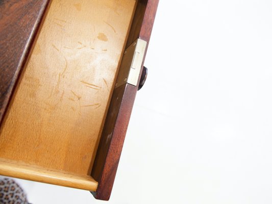 Wooden Desk with Storage Compartments by Gianfranco Frattini for Bernini, 1950s-ZYF-1399024